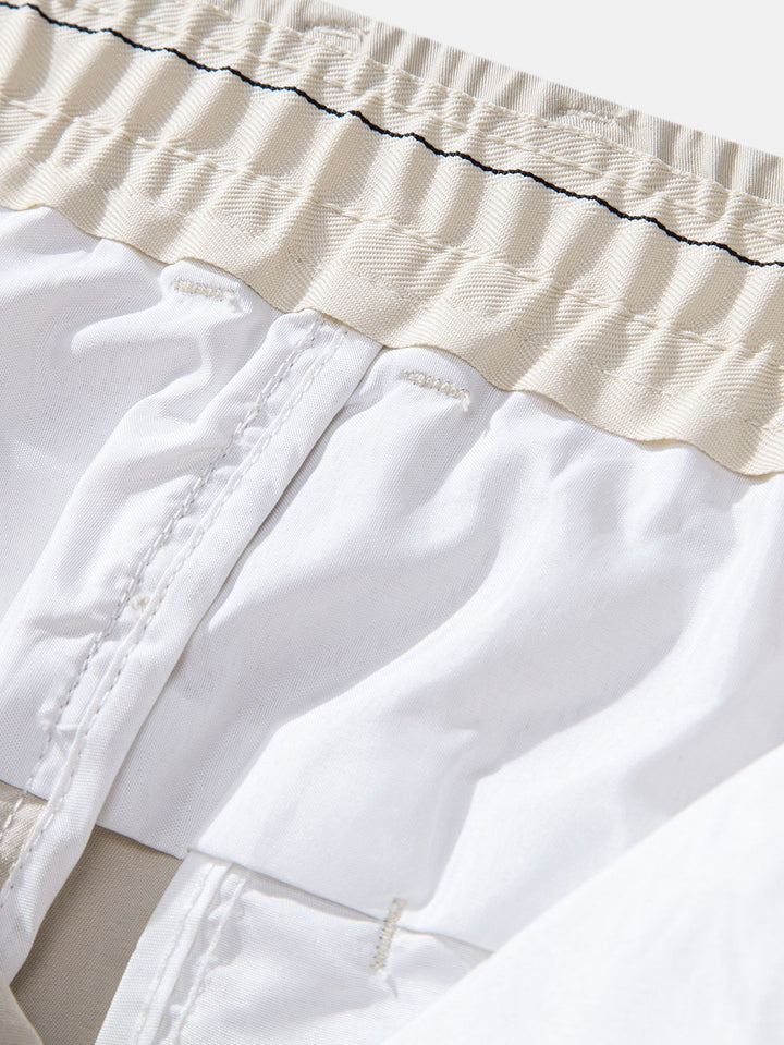 Pantalon droit à taille élastique