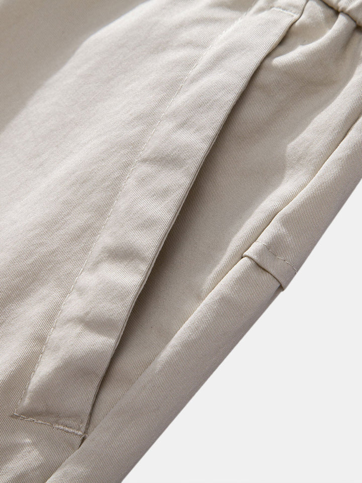 Pantalon droit à taille élastique