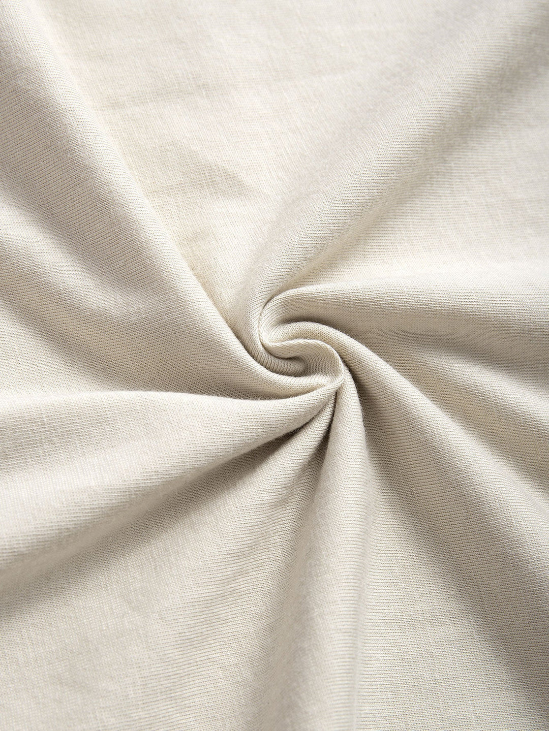 T-shirt en coton basique à ourlet en arc