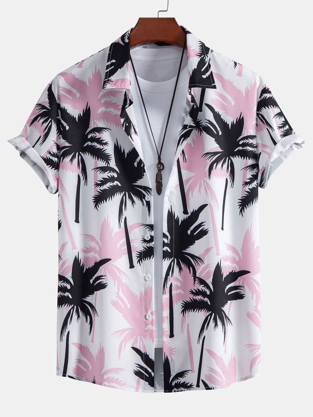 Palm Tree Imprimer Butt Up Shirts et Swim Shorts