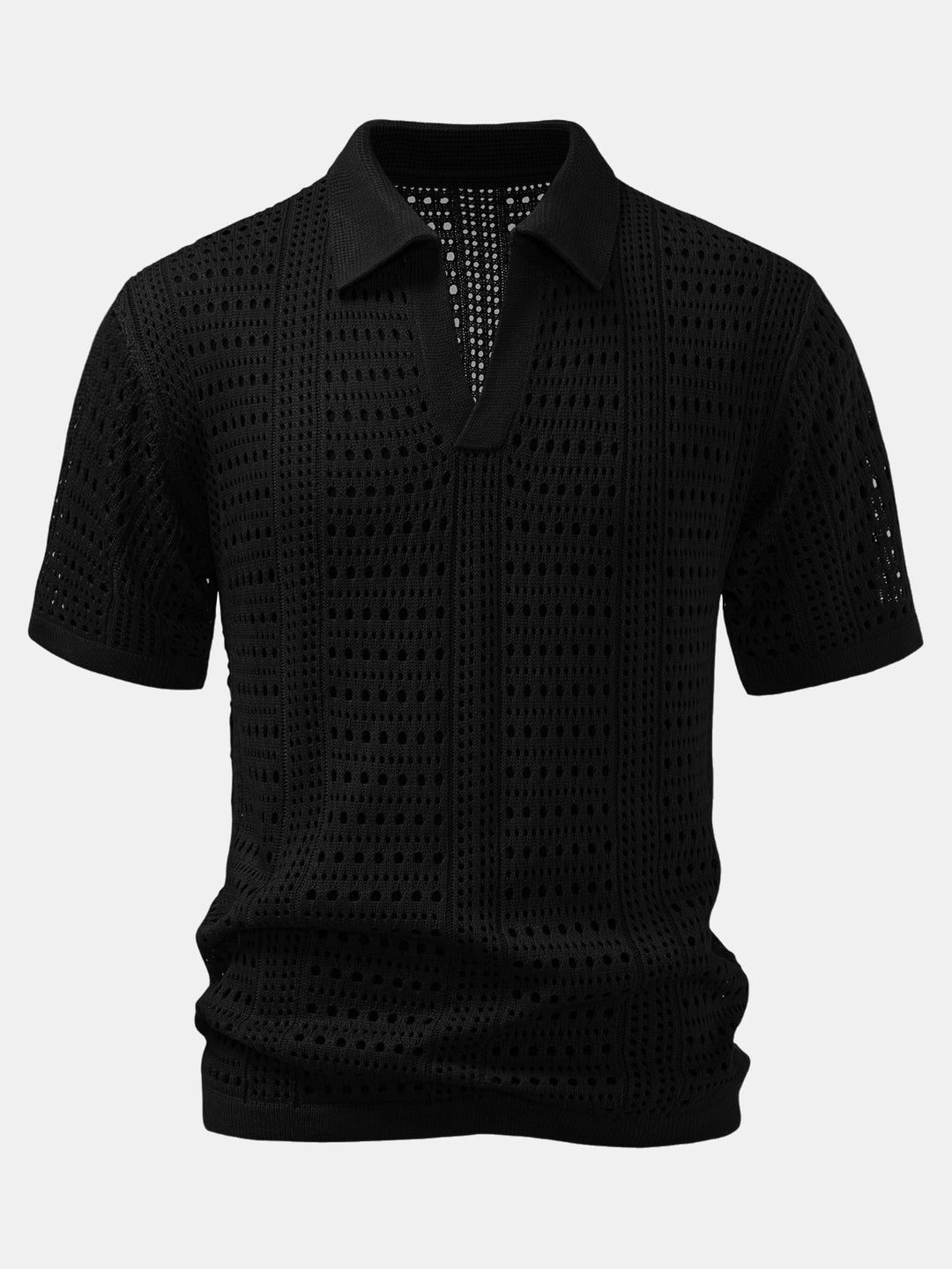 Chemise Polo à col en V avec crochet