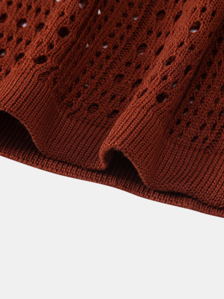 Chemise Polo à col en V avec crochet