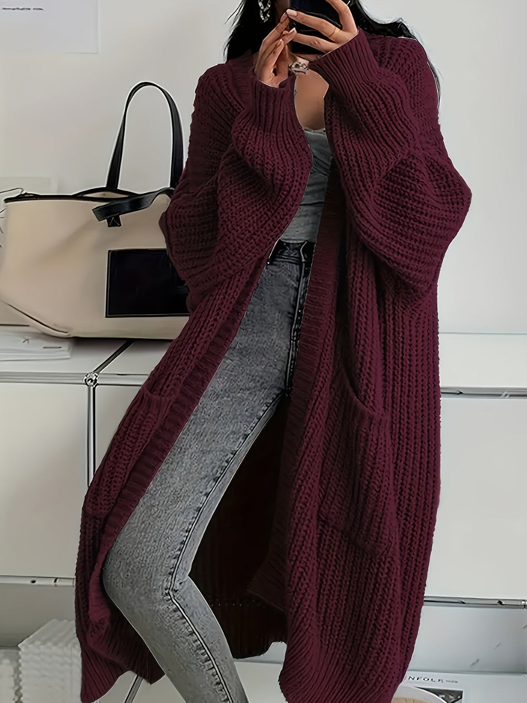 Alice | Cardigan Longline Confortable pour la Confiance