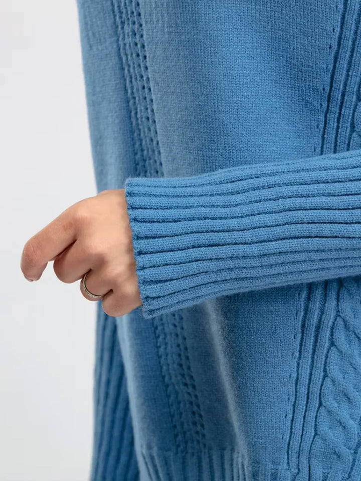 Scarlett | Ensemble de Pull en Tricot Col Montant Chic et Pantalons Amples