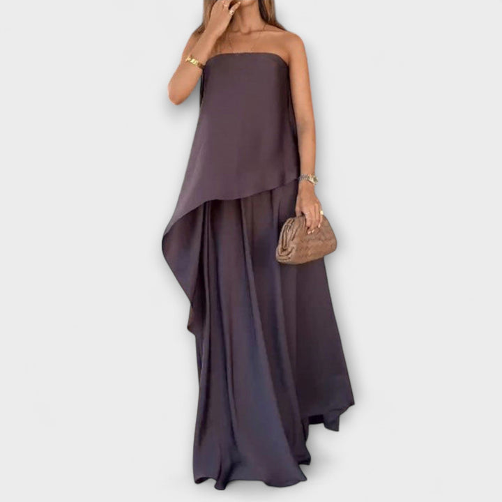 Ruby - Top Bandeau Sans Manches et Jupe Chic