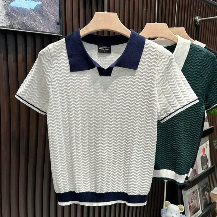 LUCA | POLO SHIRT EN TISSU RICCIO DE
