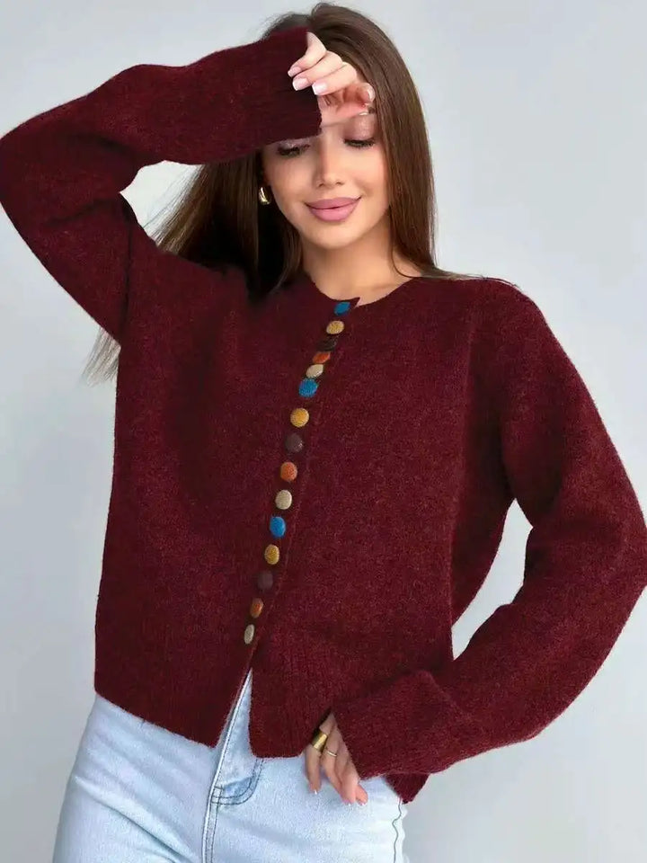 Noelle™ - Cardigan avec Détails de Boutons