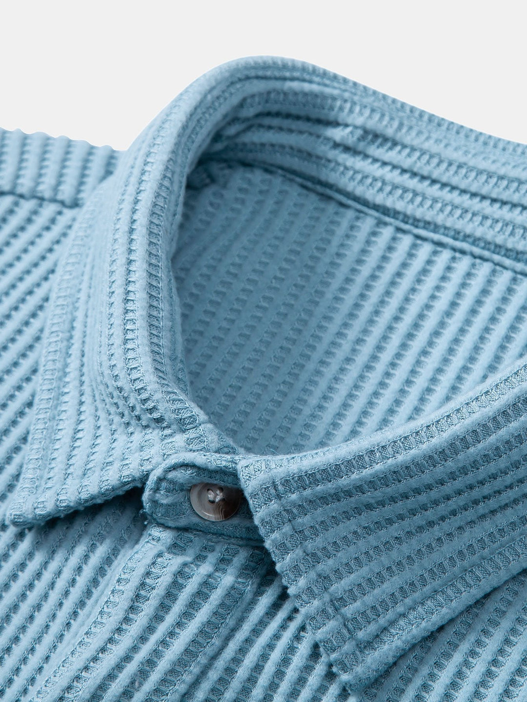 Chemise boutonnée à la gaufre