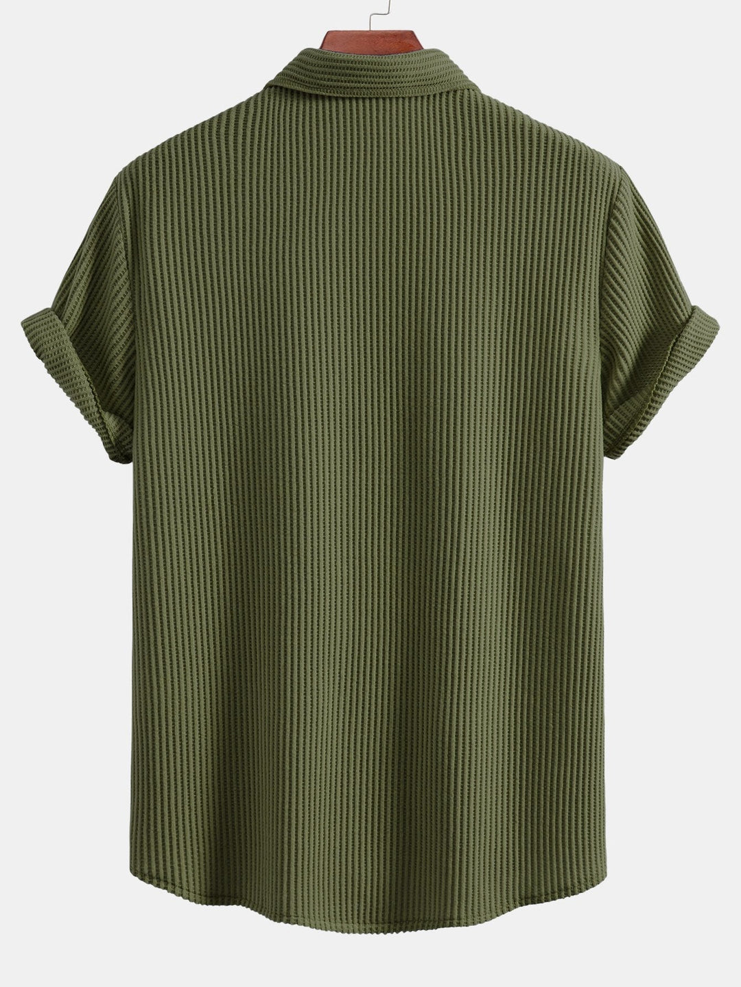 Chemise boutonnée à la gaufre