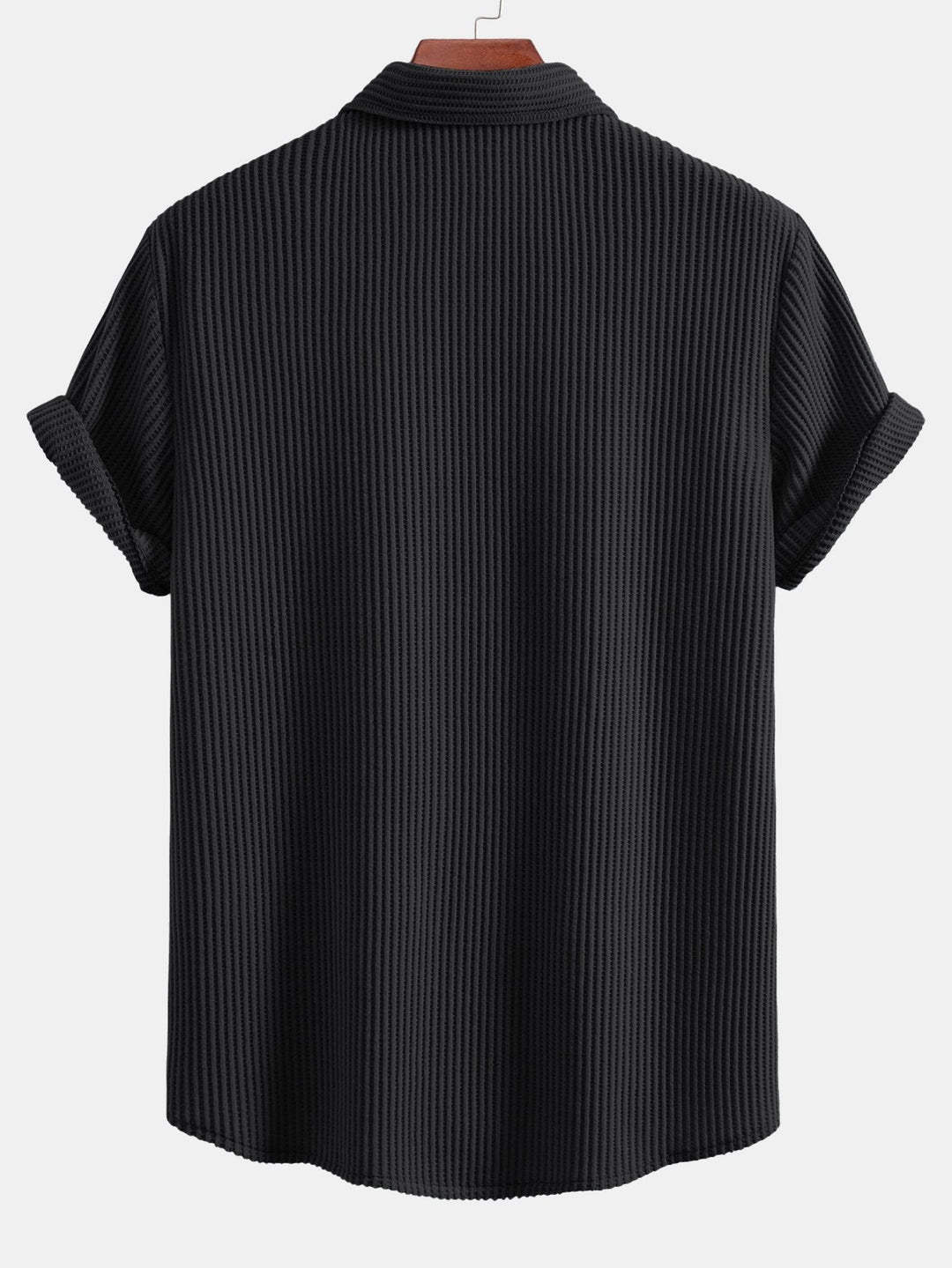 Chemise boutonnée à la gaufre