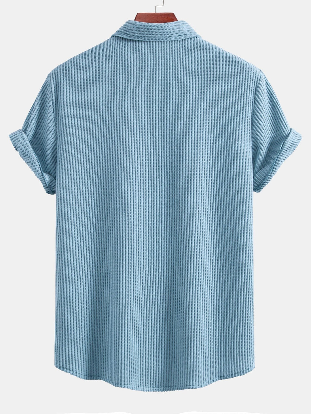 Chemise boutonnée à la gaufre